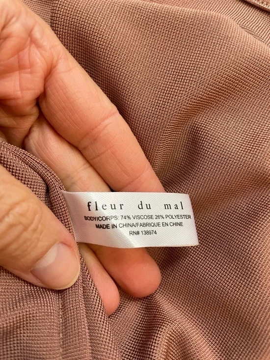 Fleur du Mal Slip Maxi Dress in Antique Rose - Picture 7 of 10